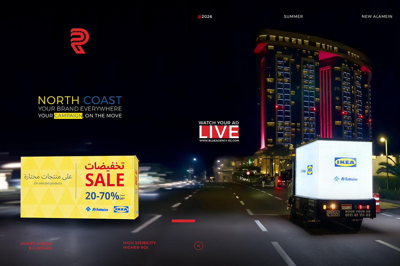 How IKEA Sold Out on a Road Reach Mobile LED Screen in the North Coast